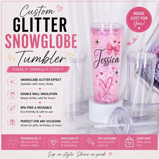 Custom Snowglobe Tumbler