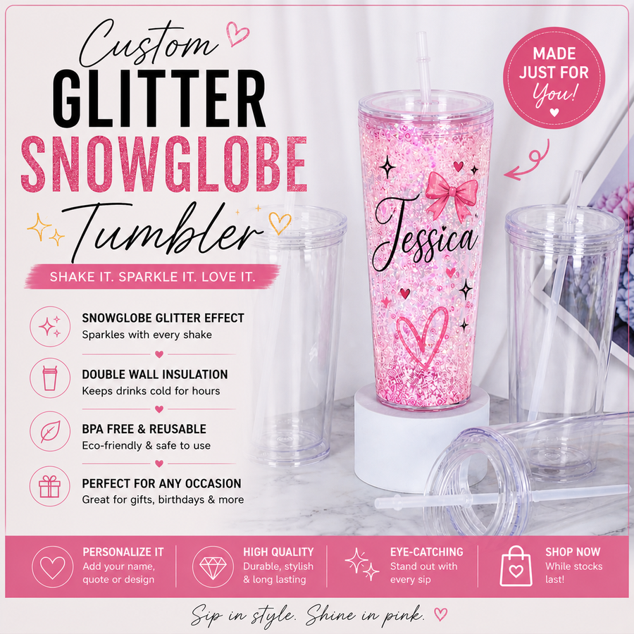 Custom Snowglobe Tumbler